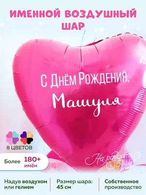 На радость всем Воздушный шарик именной Машуля Мария Машенька