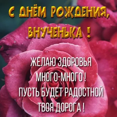 С днем рождения внученька Красивое Поздравление внучке от бабушки Супер  песня лучшая видео открытка | С днем рождения, Открытки, Рождение