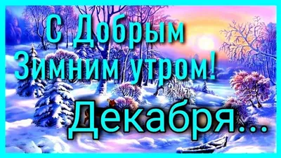 Открытки с добрым воскресным утром зимние прикольные - 65 фото