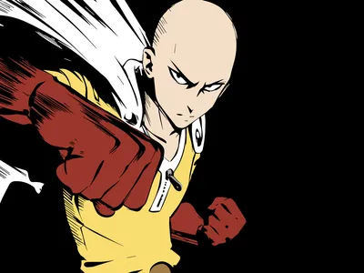 Wallpaper Saitama from the anime Vanpanchmen on the desktop / interface  personalization (40+), saitama wallpaper 1920x1080 - charminarmi.com