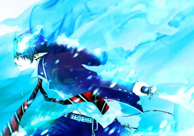 Stunning Blue Exorcist Rin Wallpaper