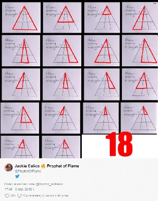 Задача для 8-классников из США: сколько треугольников на картинке? | Вокруг  Света