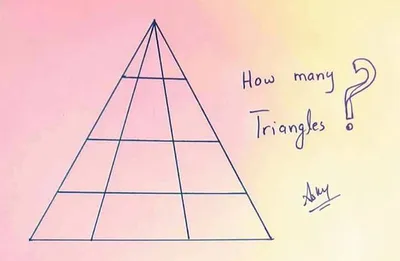 Сколько треугольников на картинке? - Психологический Журнал | Facebook