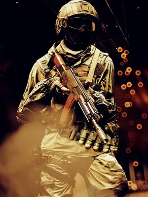 Images Battlefield 4 Soldiers Assault rifle Games 600x800