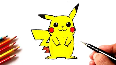 How to Draw Pikachu (Pokemon Go) step by step | Draw Pokemon - YouTube