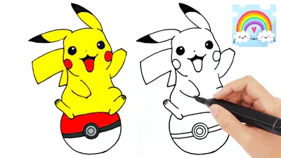 How to draw Pikachu | Ehedov Elnur - YouTube