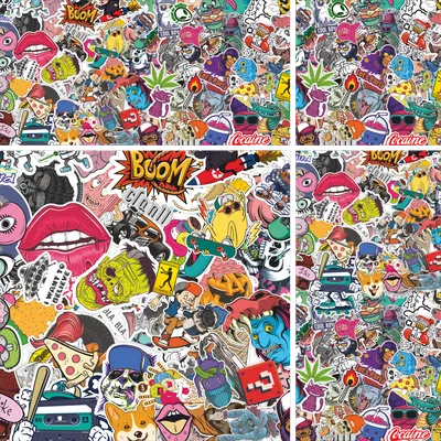 Пятничные обои для iPhone: Sticker bombing — UiP.me