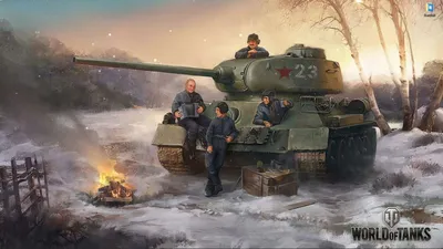 Live wallpaper T-34 Tank - World Of Tanks / interface personalization