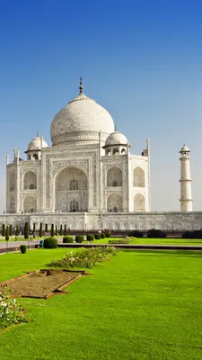 Обои Тадж-Махал, Индия, храм, замок, путешествия, туризм, Taj Mahal, India,  temple, castle, travel, tourism, 6k, Архитектура #14721