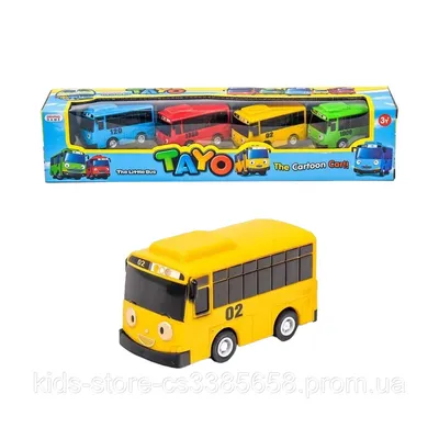 Tayo the Little Bus / Тайо маленький автобус Детская игрушка Тайо маленький  автобус, набор машинок