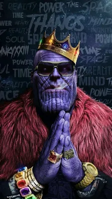 Avengers-Thanos-Hip-hop-Crown-Gold-Chains-Rings-Infinity-Stones-iPhone- Wallpaper-iphoneswallpapers_… | Marvel wallpaper, Avengers wallpaper,  Marvel comics wallpaper