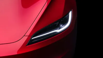 Скачать фото Tesla Model S черного цвета вид спереди