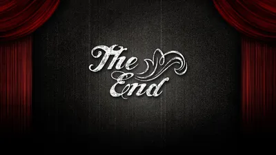 The end на черном фоне - 67 фото