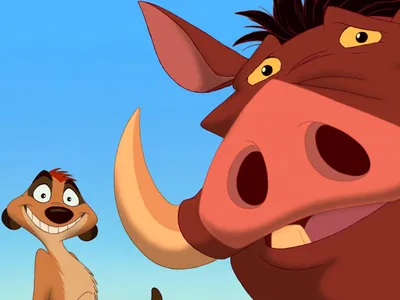 Купить постер (плакат) Timon and Pumbaa на стену для интерьера (артикул  108762)