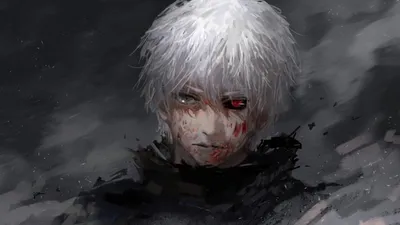 Плакат \"Токийский Гуль, Кэн Канэки и Скелет за Спиной, Tokyo Ghoul\",  60×43см — Купить на BIGL.UA ᐉ Удобная Доставка (810508622)