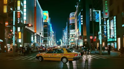 Tokyo, Japan, night city Wallpaper 1080x2340 Samsung Galaxy M31, A50, M21 /  Xiaomi Mi 9, Redmi 9, Redmi 9T, Redmi Note 9, Note 8, Note 8 Pro, Note 7 /  Huawei P40, P30 / Honor 20, 20 Pro