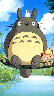 Autumn fan art of totoro