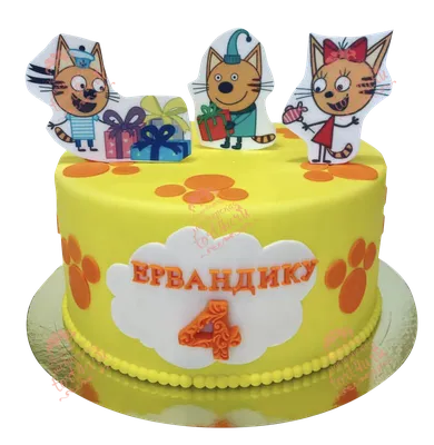 Торт Три кота ! Торты и капкейки 🧁🍰🎂 КИЕВ on Instagram: “Ну какой же он  милый, яркий и нежный, в то же время… | Торт, Капкейки, Торт ко дню  рождения девочки