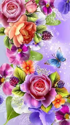 3D Flower Wallpaper для Android — Скачать