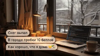 Удаленная работа девушка сидит на …» — создано в Шедевруме