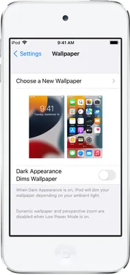 Изменение обоев на iPod touch - Служба поддержки Apple (RU)