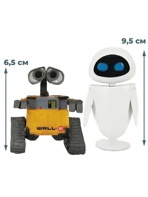 Фигурки роботы ВАЛЛ-И и ЕВА WALL-E 2 в 1 (подвижные, 6,5 и 9,5 см) |  AliExpress