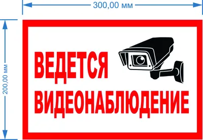 Табличка \"Внимание! Ведется видеонаблюдение\" 21х30 см. А4, 21 см, 30 см -  купить в интернет-магазине OZON по выгодной цене (304550365)