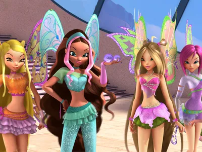 Скачать обои Лейла, Блум, Winx Club, Винкс Клуб, Стелла, Флора, раздел  фильмы в разрешении 1024x1024