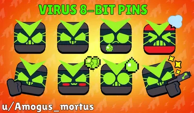 Brawl Stars T-Shirt Virus 8-Bit Boosted Booster | Brawl Stars