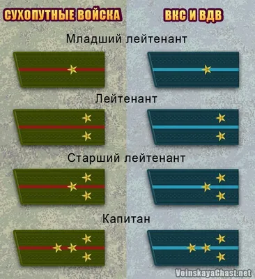 Воинские звания армии России: какие погоны и знаки различия у военнослужащих