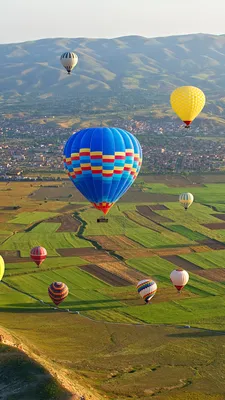 Картинки Турция Воздушный шар Cappadocia Goreme national 1080x1920