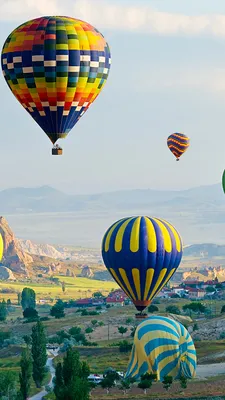 Фотографии Турция аэростат Cappadocia Природа 1080x1920