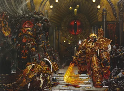 Warhammer- аот солдата в силовой броне - обои на телефон