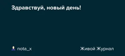 Картинки здравствуй новый день (47 фото) » Юмор, позитив и много смешных  картинок