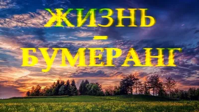 Жизнь - это бумеранг, | Позитивные мотиваторы