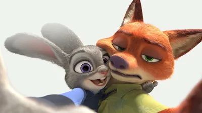 Скачать обои кролик, лис, значёк, Zootopia, Зверополис, раздел фильмы в  разрешении 1920x1080