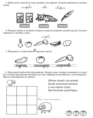 Схемы слов для учеников 1 класса в картинках. Наглядное пособие.